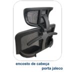 Poltrona Presidente Tela MK-4007 – Cor Preta 30004 CT Móveis para Escritório 8