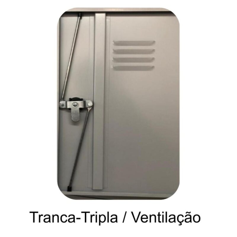 Armário Roupeiro de Aço com 02 PORTAS GRANDES – 1,93×0,34×0,40m – CZ/CZ – PANDIN – 10001 CT Móveis para Escritório 7