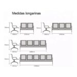 Longarina AEROPORTO com 04 Lugares – Cor Cromada 33109 CT Móveis para Escritório 11