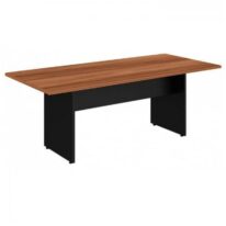 Mesa de Reunião 2,00×0,90m NOGAL SEVILHA/PRETO – 21408 CT Móveis para Escritório