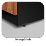 Arquivo 04 Gavetas Pasta Suspensa – 1,28×0,46×0,45m NOGAL SEVILHA/PRETO – 21410 CT Móveis para Escritório 9