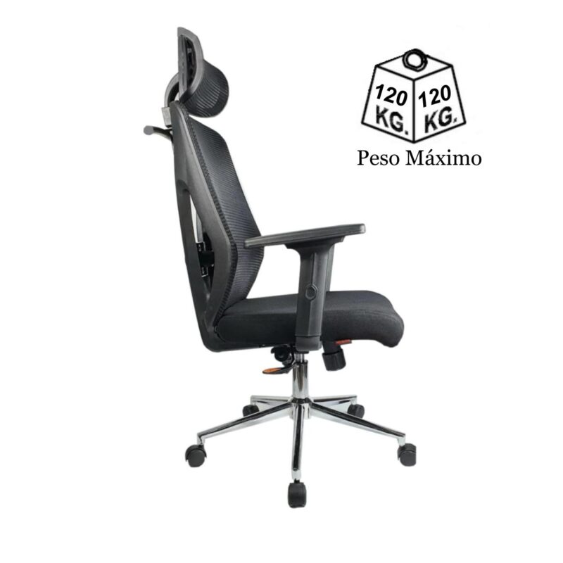 Cadeira Presidente Tela MK-4010 COR PRETO – 30029 CT Móveis para Escritório 4