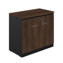 Armário Baixo com 02 Portas – 0,80×0,72×0,45 m MARSALA / PRETO – 51008 CT Móveis para Escritório