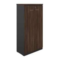 Armário Alto Fechado com 02 Portas – 1,60×0,80×0,45m MARSALA / PRETO – 51009 CT Móveis para Escritório