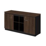 Armário Baixo GOLD Credenza – 1,60×0,72×0,45m MARSALA/PRETO – 23501 CT Móveis para Escritório 8