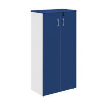 Armário Alto Fechado com 02 Portas – 1,59X0,80X0,42m – PMD – AZUL/CZ – 44102 CT Móveis para Escritório