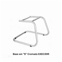 Base em “S” Cromada EXEC/DIR – PMD – 42130 CT Móveis para Escritório