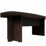 Mesa de Reunião Diretoria ABAULADA – 2,40×1,20m MARSALA/PRETO – 21015 CT Móveis para Escritório 9