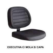 A/E Executiva COSTURADO c/ MOLA s/ CAPA- Corino Preto – PMD – 42118 CT Móveis para Escritório