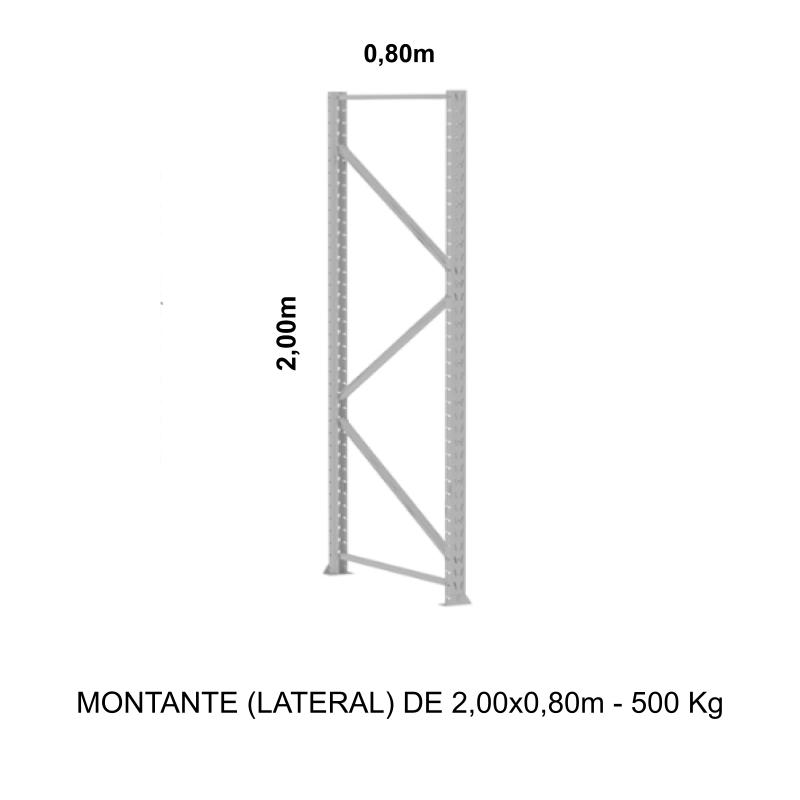 MONTANTE PP FACIL 2048X800X70MM – CSM – 11083 CT Móveis para Escritório