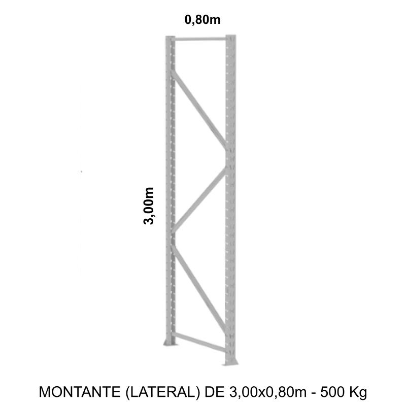 MONTANTE PP FACIL 3008X800X70MM – CSM – 11084 CT Móveis para Escritório