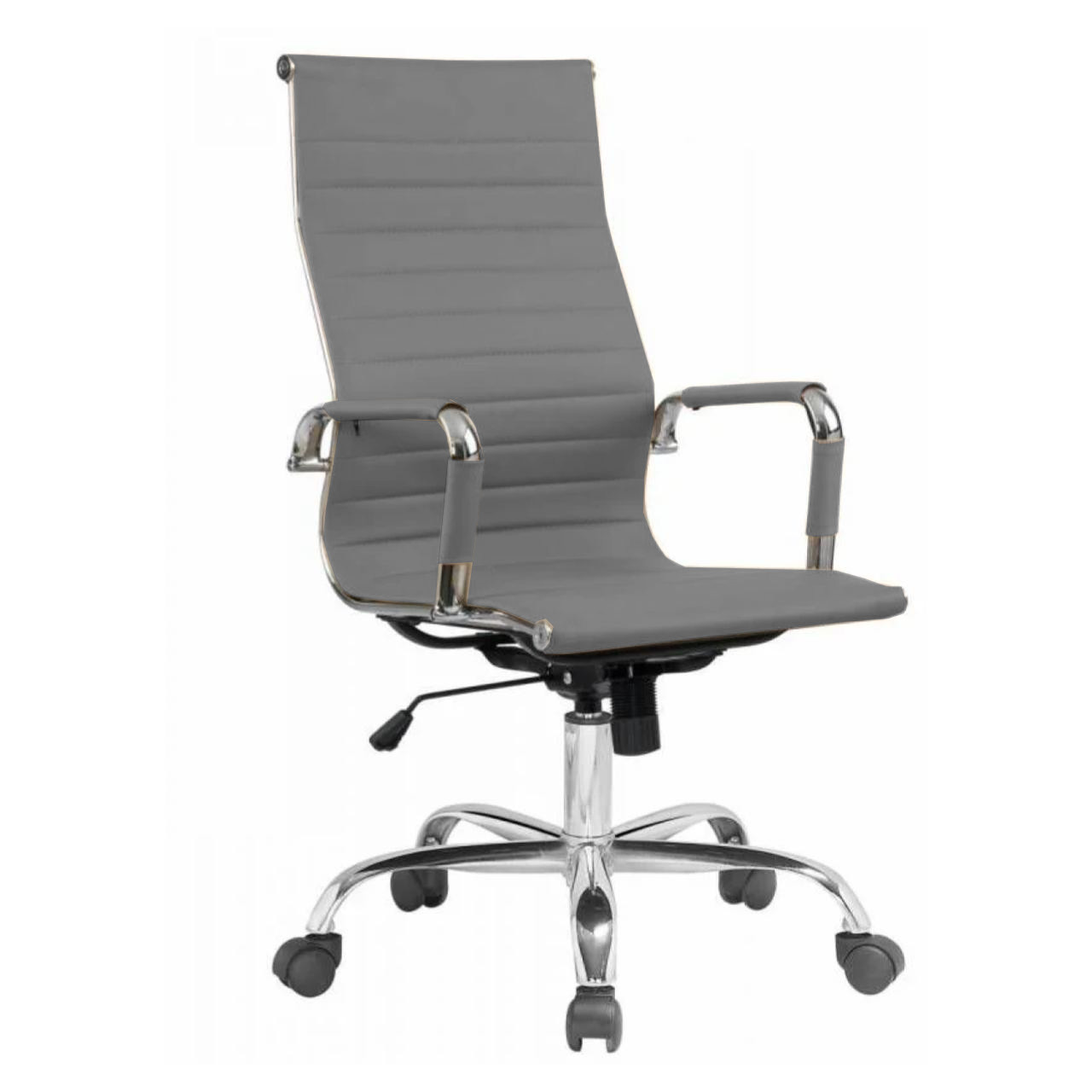 Cadeira PRESIDENTE Charles Eames Esteirinha – COR CINZA – PMD – 32881 CT Móveis para Escritório