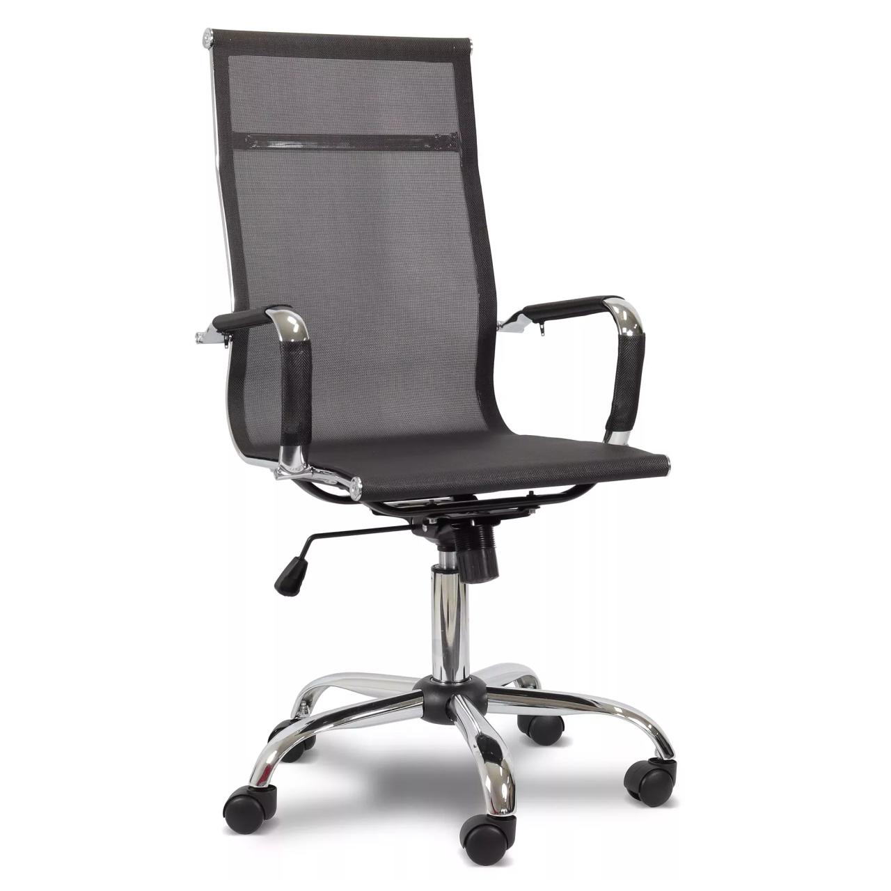 Cadeira PRESIDENTE TELA Charles Eames Esteirinha – COR PRETO – PMD – 32878 CT Móveis para Escritório