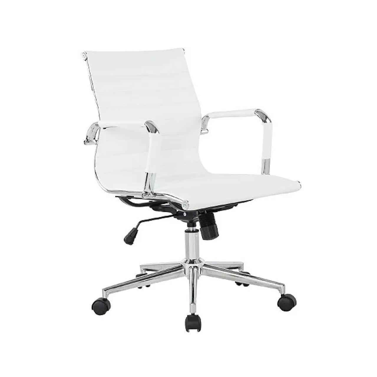 Cadeira DIRETOR Charles Eames Esteirinha – COR BRANCO – PMD – 32874 CT Móveis para Escritório