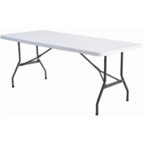 Mesa Refeitório MASTER FIT C/ Pés Dobráveis 2,00×0,90×0,75m – Tampo em PP BRANCO – 50071 CT Móveis para Escritório