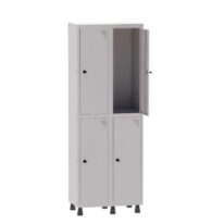 Roupeiro de Aço PAM com 04 PORTAS GRANDES – 1,80×0,69×0,32m – CZ/CZ – PANDIN – 74202 CT Móveis para Escritório