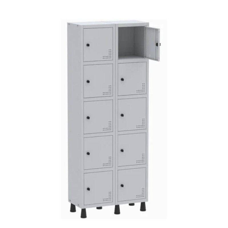 Roupeiro de Aço PAM com 10 Portas Pequenas – 1,80×0,69×0,32m – CZ/CZ – PANDIN – 74210 CT Móveis para Escritório 2