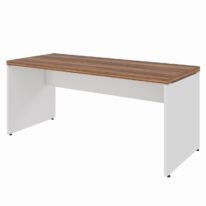 Mesa de Escritório 1,70×0,70m Sem Gavetas NOGAL SEVILHA/BRANCO – 34307 CT Móveis para Escritório