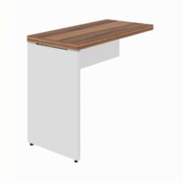 Mesa AUXILIAR SIMPLES 0,90X0,45m NOGAL SEVILHA / BRANCO – 34308 CT Móveis para Escritório