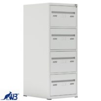 Arquivo de Aço 04 Gav. – CHAPA # 22- S/ TRILHO TELESC – (70cm) – 1,33×0,47×0,70m – CZ/CZ – W3 – 18020 CT Móveis para Escritório 2