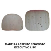 Madeira do ASSENTO / ENCOSTO Anatômico EXECUTIVA LISA – TRÊS ESTADOS  – 97001 CT Móveis para Escritório