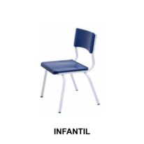 Cadeira ESCOLAR Infantil – Cor AZUL – 41101 CT Móveis para Escritório