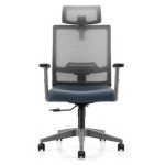 Cadeira Escritório Presidente Tela BERLIM (VOLT) – POLLO MÓVEIS – COR CINZA – 30091 CT Móveis para Escritório 10