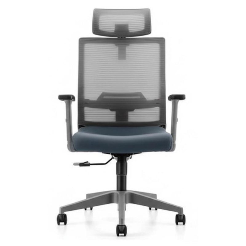 Cadeira Escritório Presidente Tela BERLIM (VOLT) – POLLO MÓVEIS – COR CINZA – 30091 CT Móveis para Escritório 4