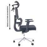 Cadeira de Escritório Presidente Tela ÉDON – Cor Preto – 30066 CT Móveis para Escritório 15