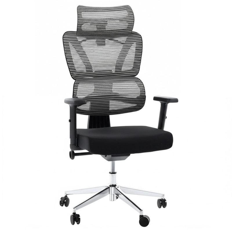 Cadeira de Escritório Presidente Tela ÉDON – Cor Preto – 30066 CT Móveis para Escritório 7