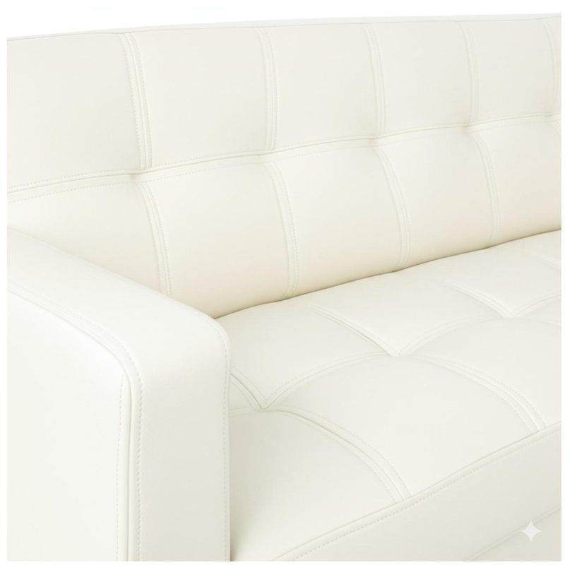 Poltrona para Escritório ROMA 03 Lugar – Corino – Cor NUDE – 60072 CT Móveis para Escritório 6