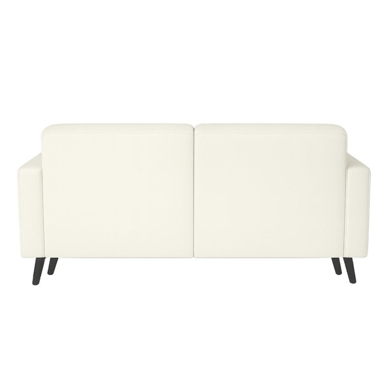 Poltrona para Escritório ROMA 02 Lugar – Corino – Cor NUDE – 60071 CT Móveis para Escritório 4