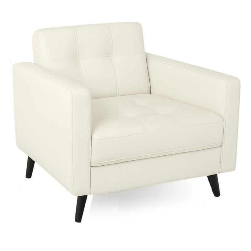 Poltrona para Escritório ROMA 01 Lugar – Corino – Cor NUDE – 60070 CT Móveis para Escritório 2
