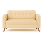 Poltrona para Escritório ROMA 03 Lugar – Corino – Cor AREIA – 60063 CT Móveis para Escritório 9