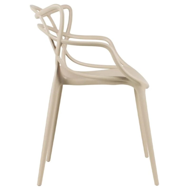 Cadeira Interlocutor ALLEGRA para Escritório ou Jantar – Polipropileno – Cor AREIA – 48009 CT Móveis para Escritório 3