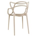 Cadeira Interlocutor ALLEGRA para Escritório ou Jantar – Polipropileno – Cor AREIA – 48009 CT Móveis para Escritório 13