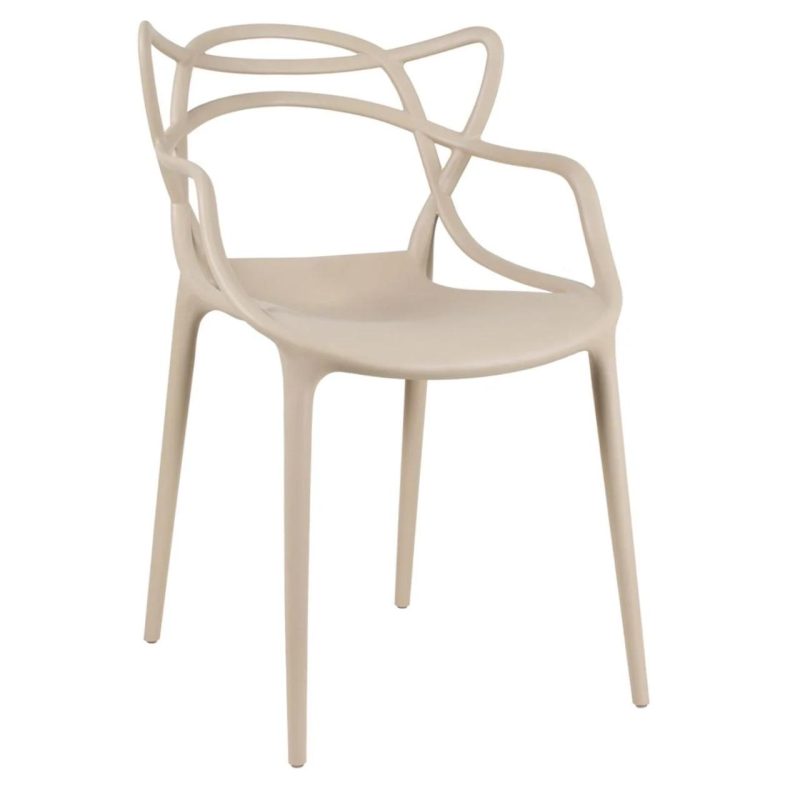 Cadeira Interlocutor ALLEGRA para Escritório ou Jantar – Polipropileno – Cor AREIA – 48009 CT Móveis para Escritório 4