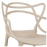 Cadeira Interlocutor ALLEGRA para Escritório ou Jantar – Polipropileno – Cor AREIA – 48009 CT Móveis para Escritório 14