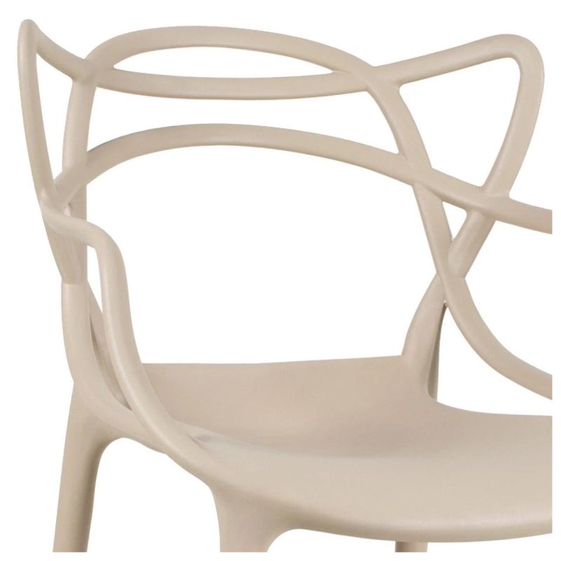 Cadeira Interlocutor ALLEGRA para Escritório ou Jantar – Polipropileno – Cor AREIA – 48009 CT Móveis para Escritório 6