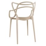 Cadeira Interlocutor ALLEGRA para Escritório ou Jantar – Polipropileno – Cor AREIA – 48009 CT Móveis para Escritório 15