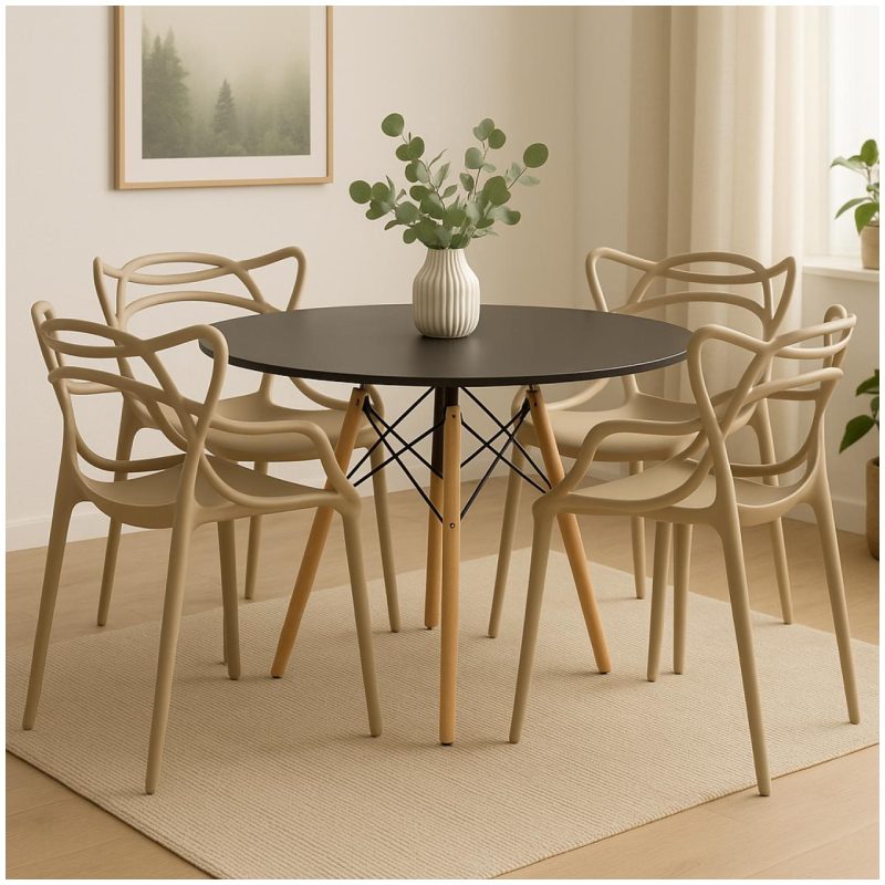 Cadeira Interlocutor ALLEGRA para Escritório ou Jantar – Polipropileno – Cor AREIA – 48009 CT Móveis para Escritório 9