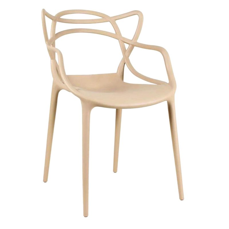 Cadeira Interlocutor ALLEGRA para Escritório ou Jantar – Polipropileno – Cor AREIA – 48009 CT Móveis para Escritório 2
