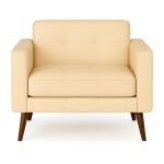 Poltrona para Escritório ROMA 01 Lugar – Corino – Cor AREIA – 60061 CT Móveis para Escritório 9