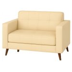 Poltrona para Escritório ROMA 02 Lugar – Corino – Cor AREIA – 60062 CT Móveis para Escritório 8