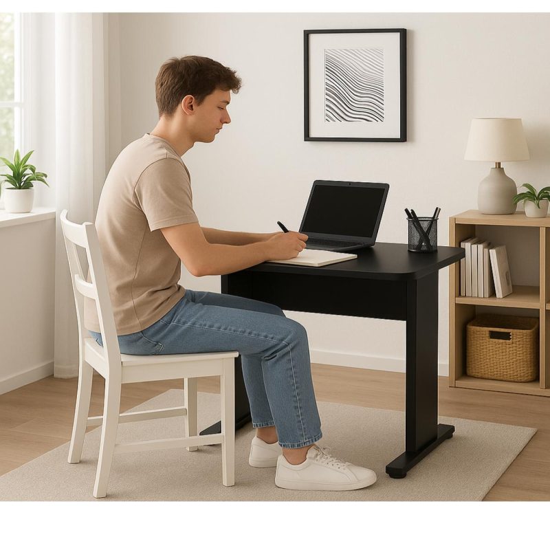 Mesa Escritório 0,80×0,60m – JOB – PRETO/PRETO – 43088 CT Móveis para Escritório 6