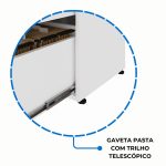 Armário Baixo 03 Gavetas e Porta (MISTO) – NOGAL SEVILHA/BRANCO – 34422 CT Móveis para Escritório 17