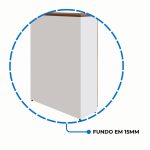 Armário Alto Credenza com Nicho – 1,61×1,20×0,45m – NOGAL SEVILHA/BRANCO- 34415 CT Móveis para Escritório 20