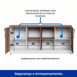 Armário Baixo GOLD Credenza ESPECIAL – 1,60×0,73×0,45m – NOGALSEVILHA / BRANCO – 34502 CT Móveis para Escritório 12