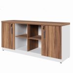 Armário Baixo GOLD Credenza ESPECIAL – 1,60×0,73×0,45m – NOGALSEVILHA / BRANCO – 34502 CT Móveis para Escritório 13