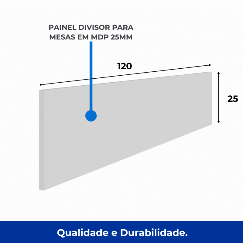 Estação de Trabalho Dupla 1,20×1,35m 02 Lugares sem Gavetas c/ ponto de tomada PÉ PAINEL – Nogal Sevilha/Branco – 34428 CT Móveis para Escritório 12